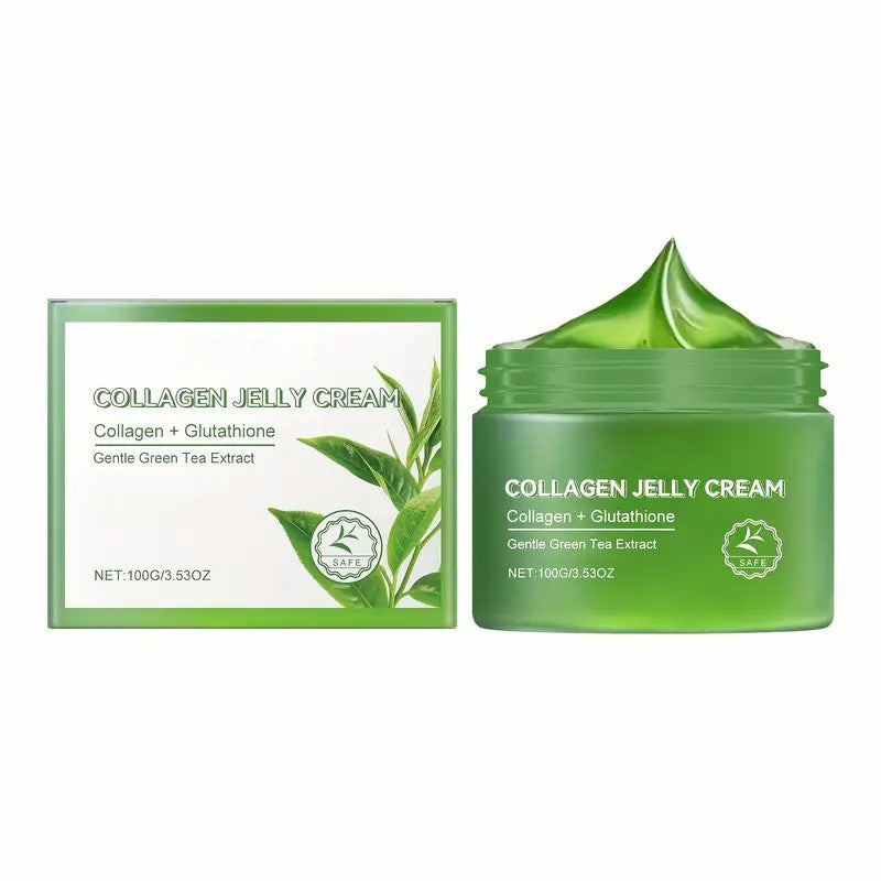 [Moisturizing Green TeaCream] Fast Absorbing Green Tea Collagen Jelly Cream